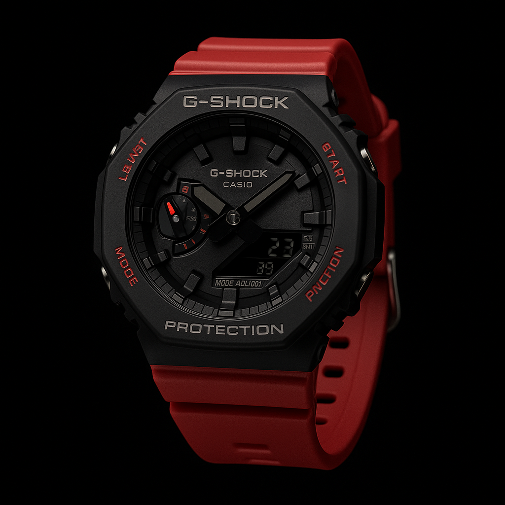 G-Shock Premium Silicona Rojo