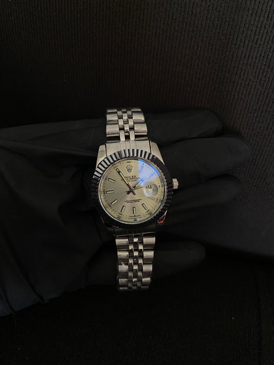 Rlx Datejust Mujer Plata Deluxe